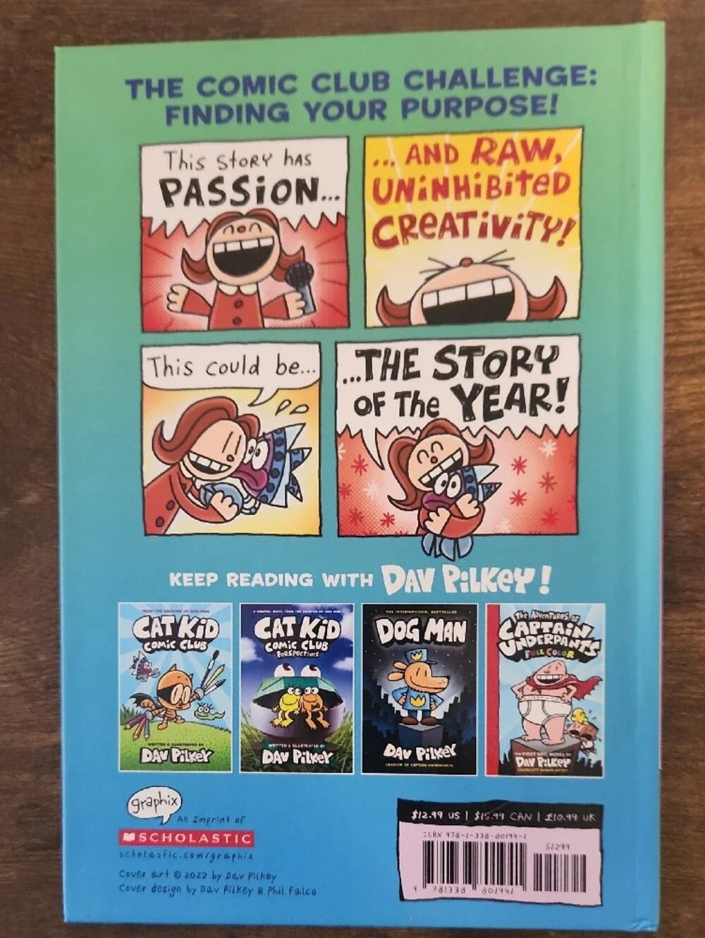 Scholastic Cat Kid Comic Club On Purpose-Hard Cover